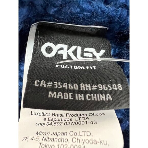 NWT Oakley ONE SIZE Mix Yarn Beanie Dark Blue MSRP $48 - Picture 4 of 7
